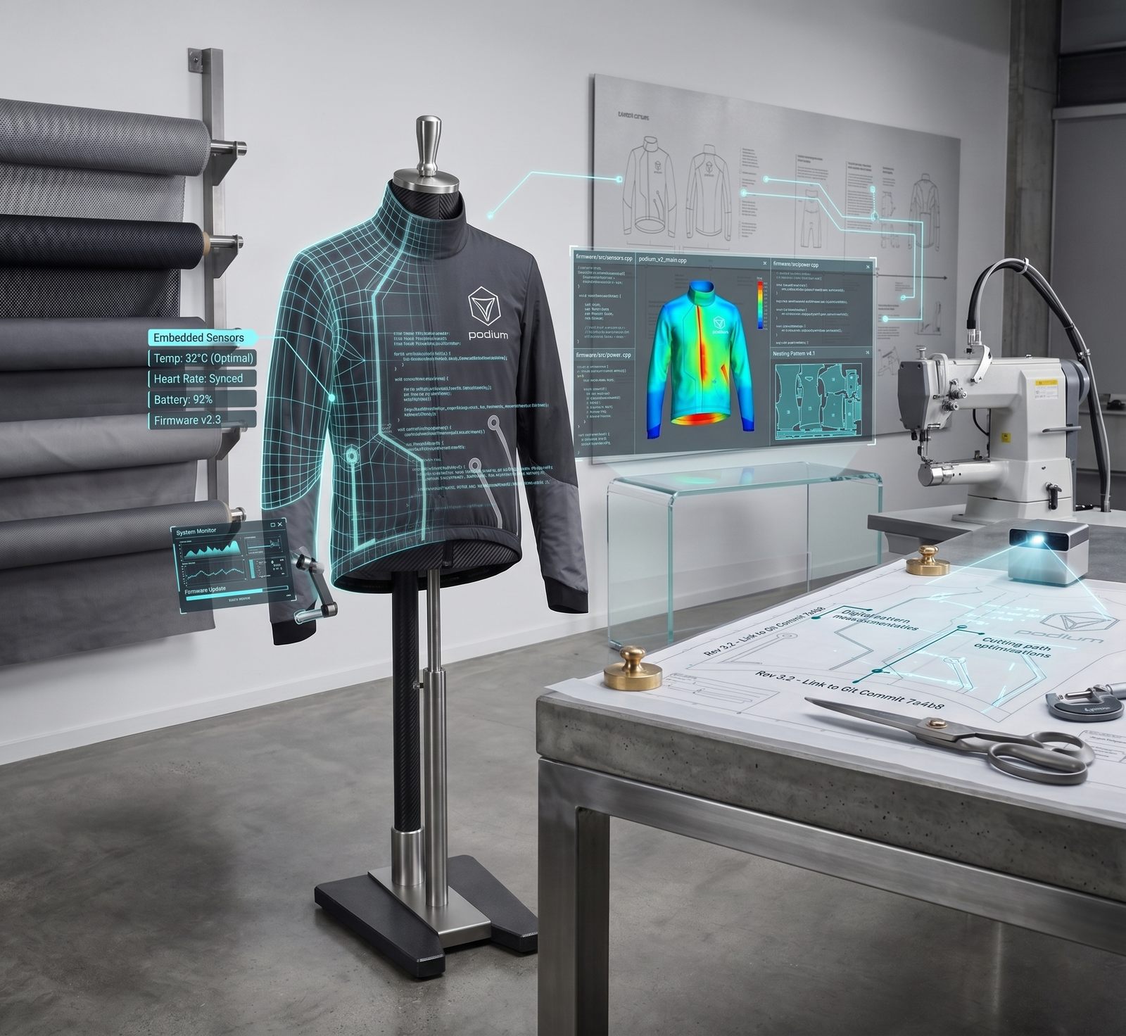 Engineer working on a prototype